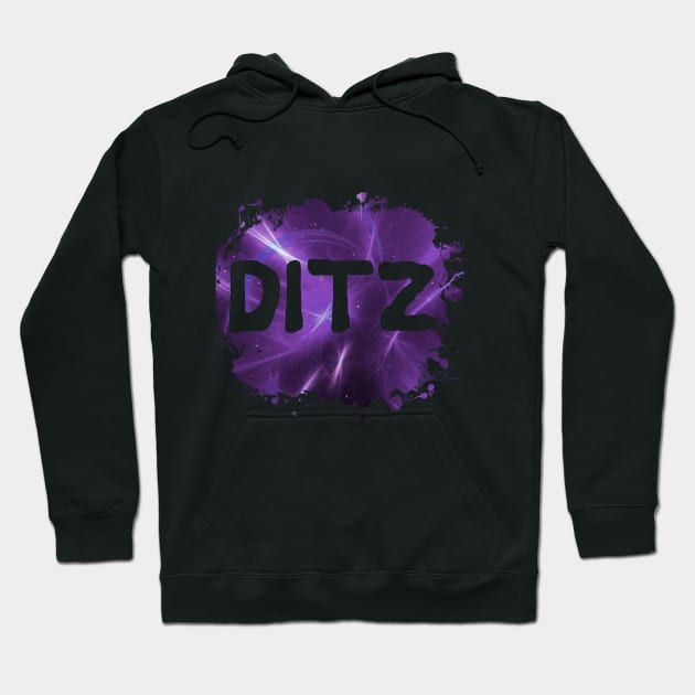 Ditz Funny 80's Design Hoodie by solsateez